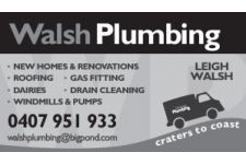 Logo for WALSH PLUMBING Logo for WALSH PLUMBING